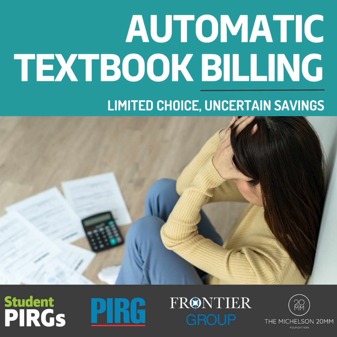 New report: Automatic textbook billing: Limited choice, uncertain ...